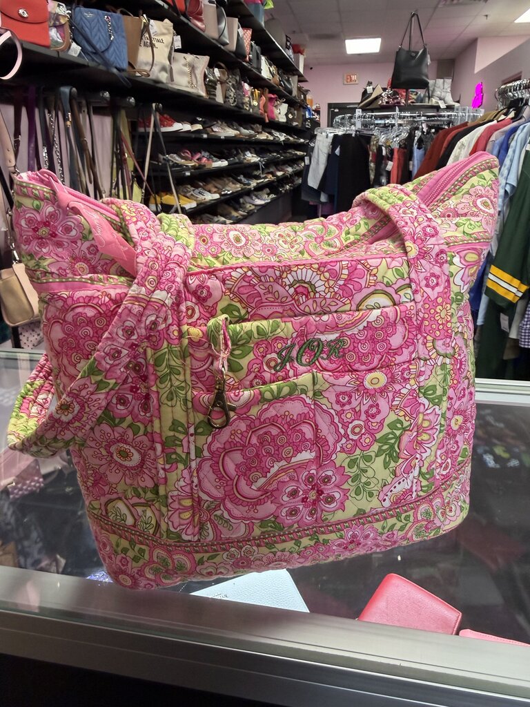 Vera Bradley Vera Bradley Petal Pink Quilted Floral Shoulder Tote Bag Retired