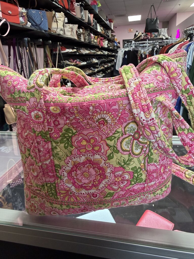 Vera Bradley Vera Bradley Petal Pink Quilted Floral Shoulder Tote Bag Retired