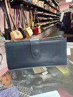 PATRICIA NASH LEATHER NAZARI LEATHER WALLET CARIBBEAN BLUE
