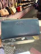 PATRICIA NASH LEATHER NAZARI LEATHER WALLET CARIBBEAN BLUE