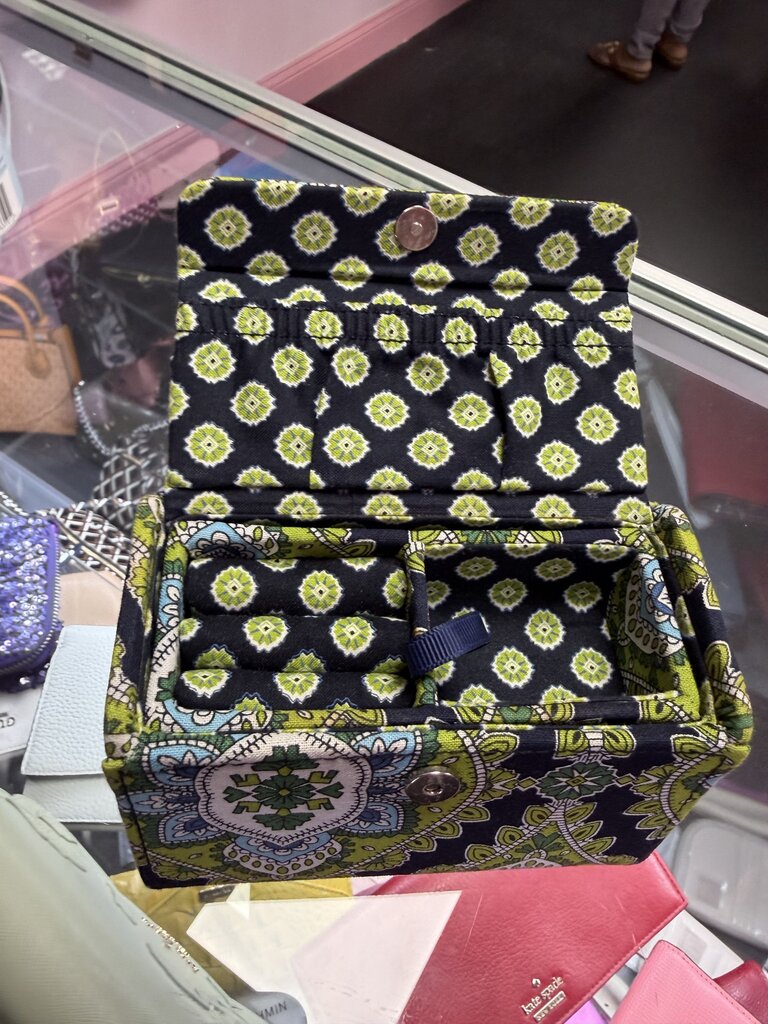Vera Bradley Mini Jewelry Box Hard Case Travel Retired Cambridge