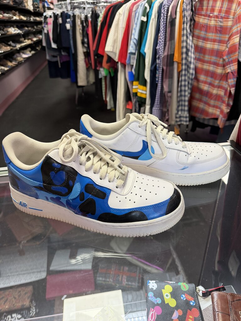 W11/M9.5 Nike Air force One Custom Bape Camo Sneakers
