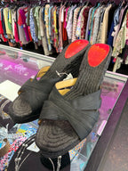 8 Christian Louboutin Wedge Espadrille Sandals