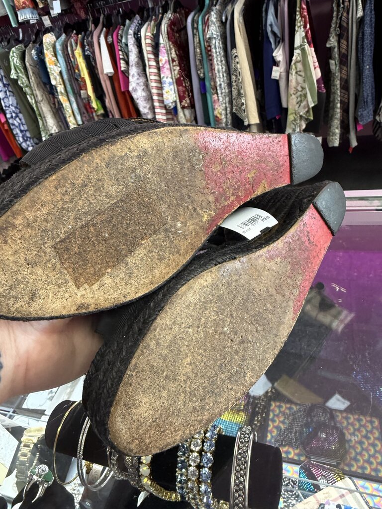 8 Christian Louboutin Wedge Espadrille Sandals