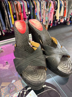 8 Christian Louboutin Wedge Espadrille Sandals