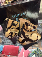 8.5 Guess by Marciano Animal Print Wedge
