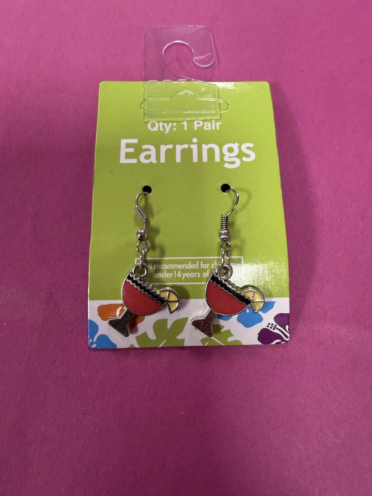 Red Margarita Earrings