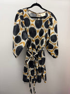 XL Maeve L/S Puffy Destin Mini Spotted Shirred Shoulder Dress