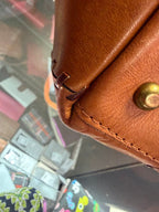 Patricia Nash Leather Whipstitch Patchwork Tote