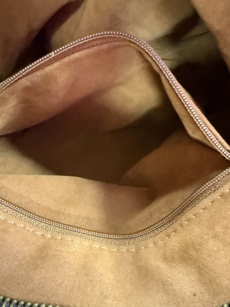 Patricia Nash Leather Whipstitch Patchwork Tote