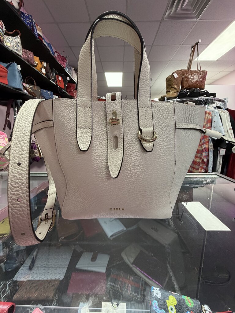 Furla Net Mini Tote Bag Grained Calf Skin