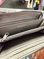 Kenneth Cole Reaction Zip Around Logo Printed Wallet W/Strap