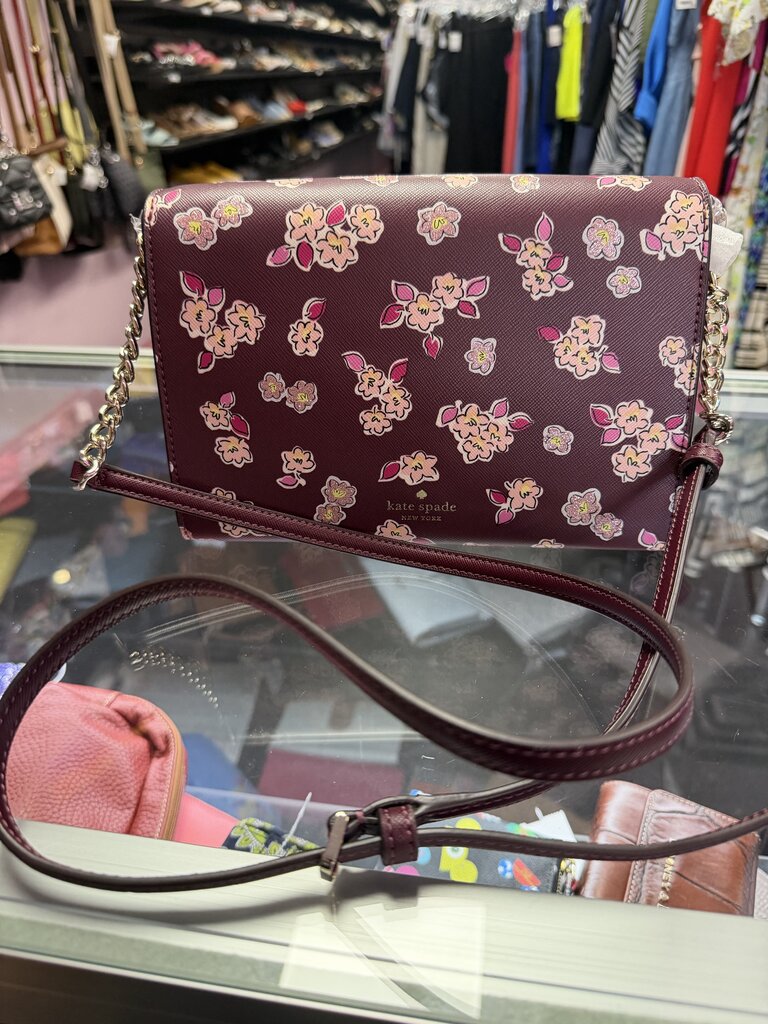 Kate Spade Frosted Floral Floral Flap NWT