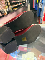 9 Knit Peep-Toe Bootie Block Heel