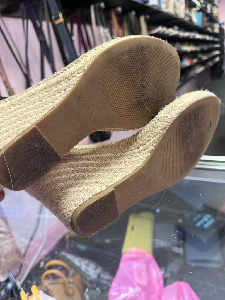 8 Steve Madden Wedge Espadrille Studded Ankle Strap