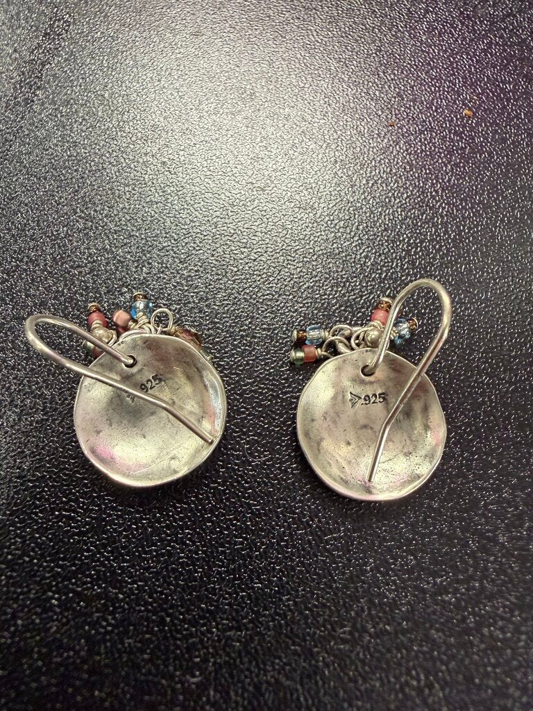 Silpada W1997 925 Dome Disc Glass Bead Dangle