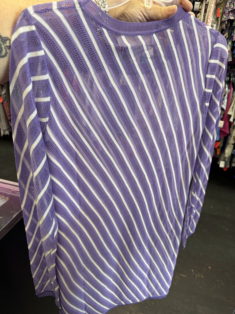 MD DVF L/S Beach Striped Dress
