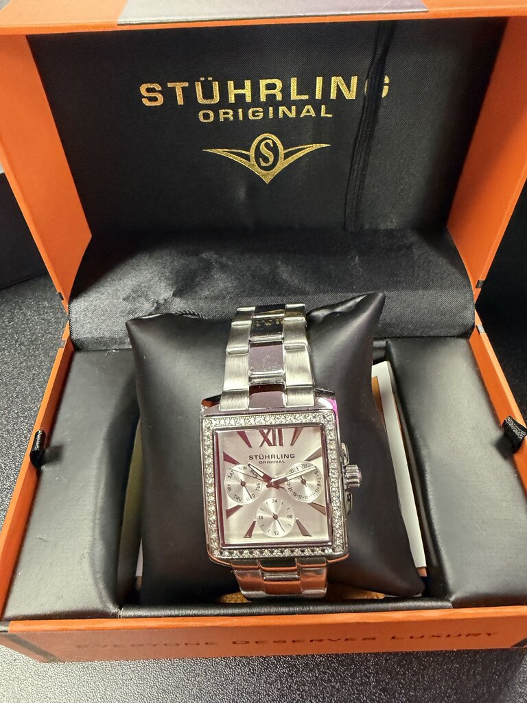 Stuhrling Quartz Watch Square Face