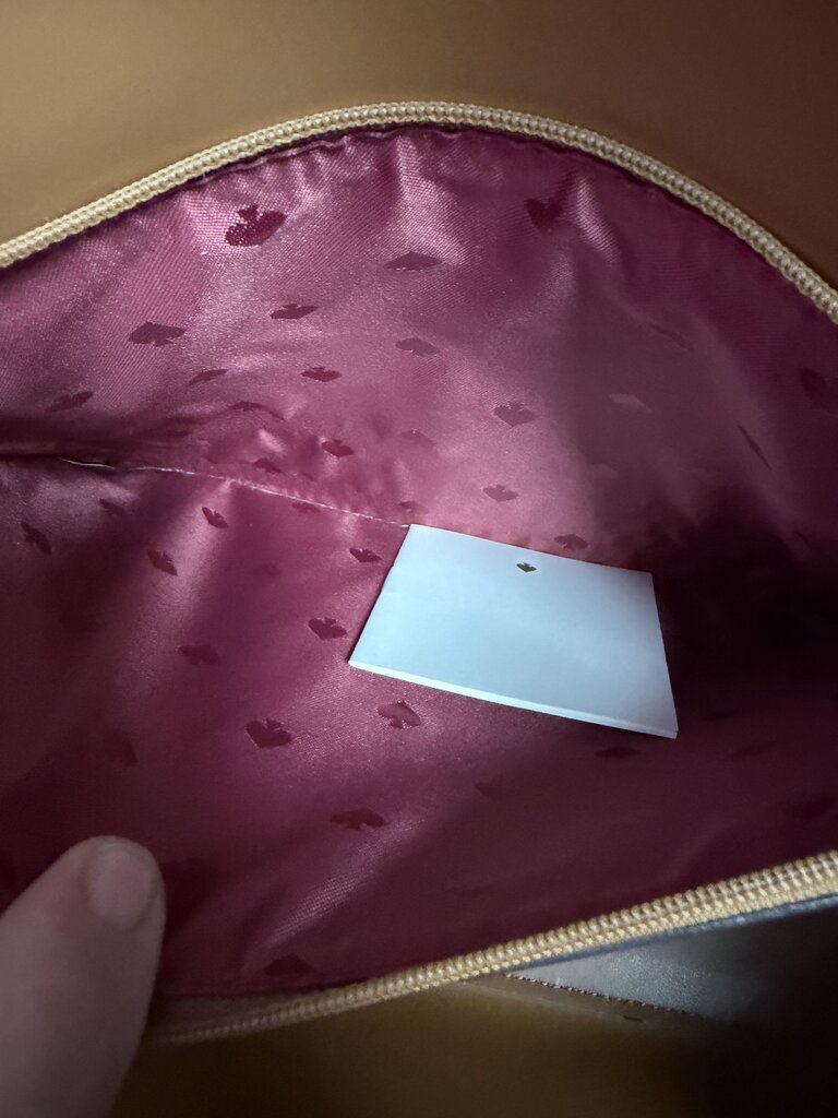 Kate Spade Adel Zip Close Tote Magenta Leather