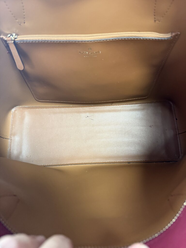 Kate Spade Adel Zip Close Tote Magenta Leather