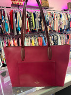 Kate Spade Adel Zip Close Tote Magenta Leather