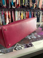 Kate Spade Adel Zip Close Tote Magenta Leather