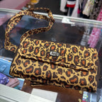 Lug Kickflip Convertible Wallet Crossbody Bag Animal Print RFID Protected