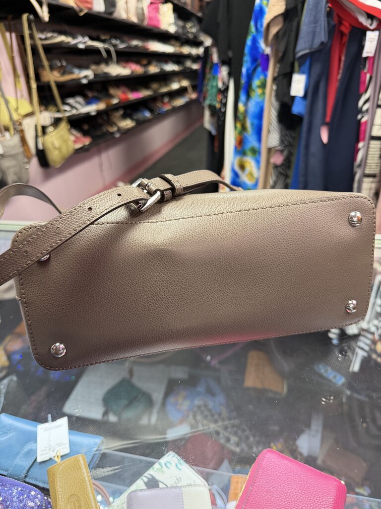 Michael Kor Cindy Large Dome Satchel Saffiano Leather Satchel