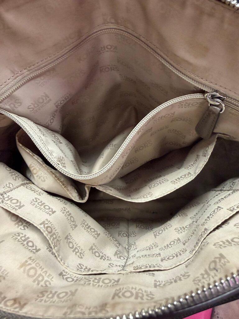 Michael Kor Cindy Large Dome Satchel Saffiano Leather Satchel
