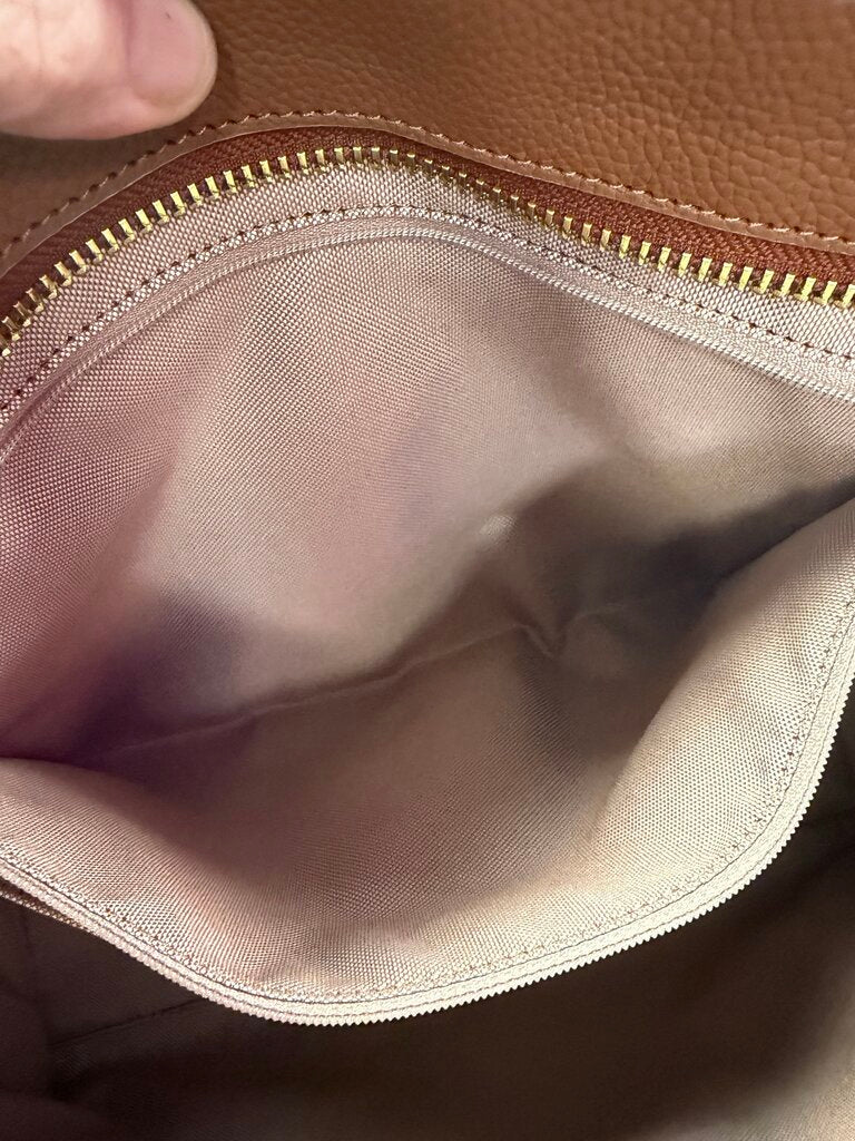 Cole Haan Mini Pebbled Leather Zip Close Tote