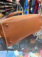 Cole Haan Mini Pebbled Leather Zip Close Tote
