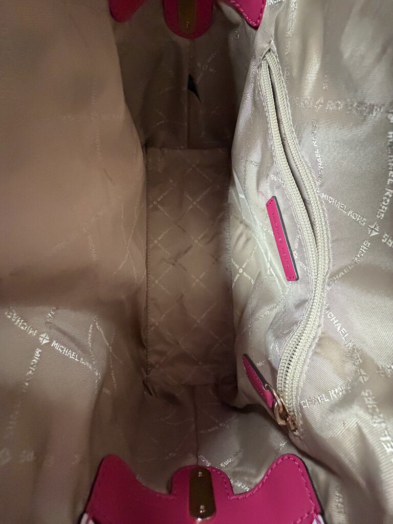 Michael Kors Medium Mercer Satchel Color Block Pink White