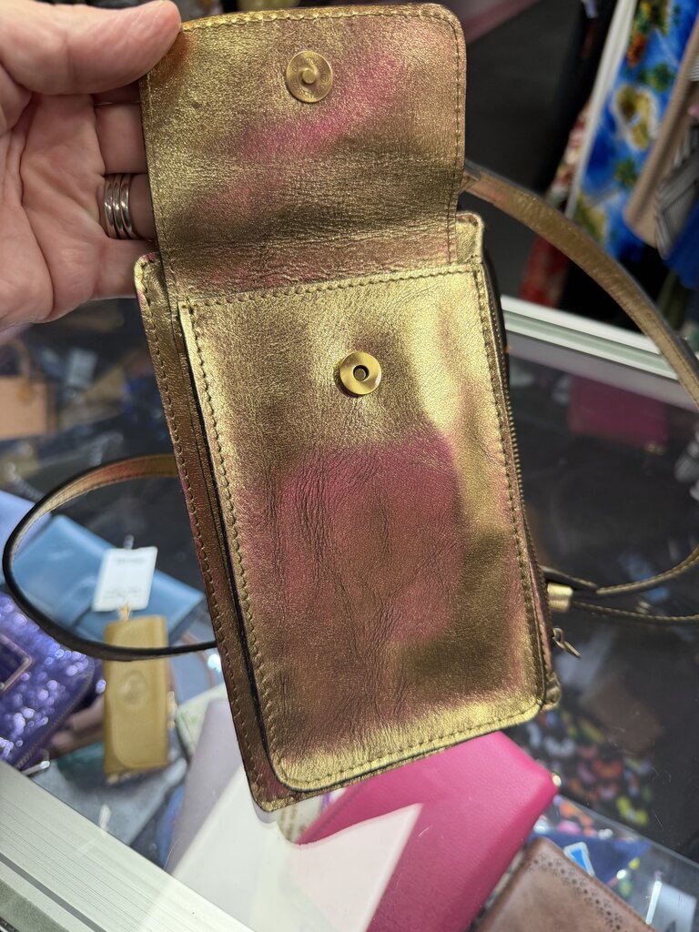 Patricia Nash Chiavella RFID Leather Phone Case Metallic