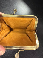 Patricia Nash Crocodile Embossed Leather Wallet Vintage Astor Wallet Cognac
