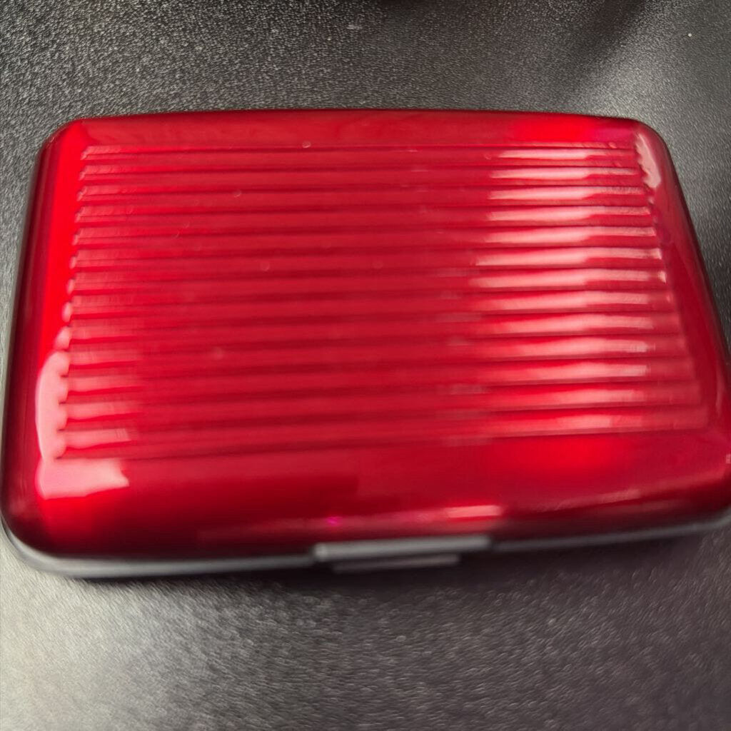 Red HardShell Card Case