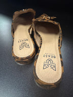 8M Beast Fashion Pointed Mule Animal Print