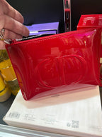 NIB Christian Dior 2026 Lunar New Year Red Glossy Cosmetic Bag Pouch Clutch
