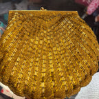 Carla Marchi Beaded Kisslock Handmade Clutch/Shoulder Bag