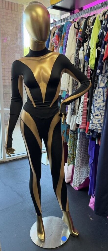 XXS Mugler x H&M Mesh-Paneled Bodysuit