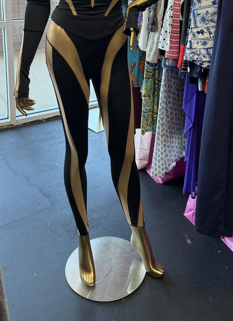 XXS Mugler x H&M Mesh Paneled Leggings