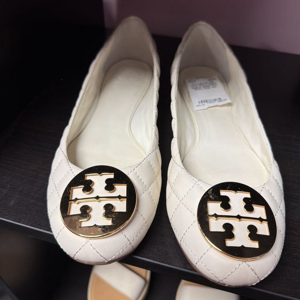 11M Tory Burch Quinn Quilted Ballet Flat