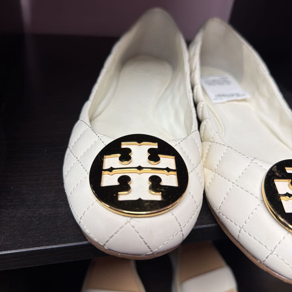 11M Tory Burch Quinn Quilted Ballet Flat