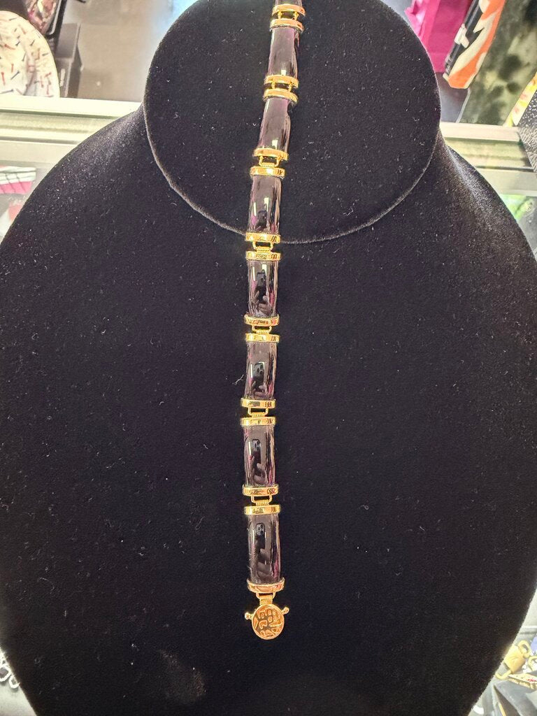 18KG over 925 Agate Good Fortune Bracelet