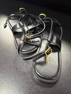 9/40 Zara Ankle Strap Gold detail Sandal