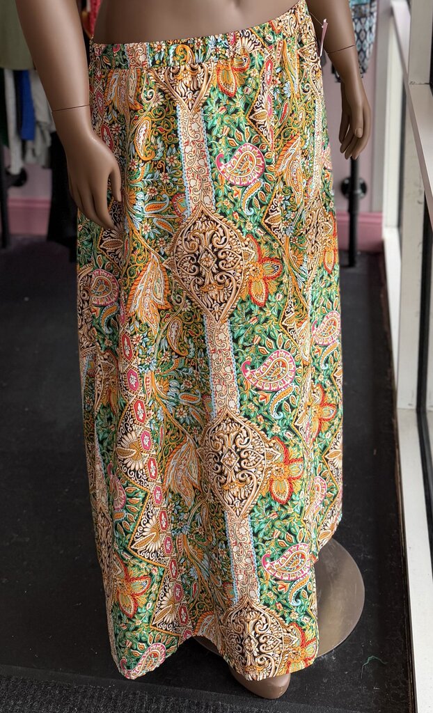LG Paisley Multi Color Long Skirt