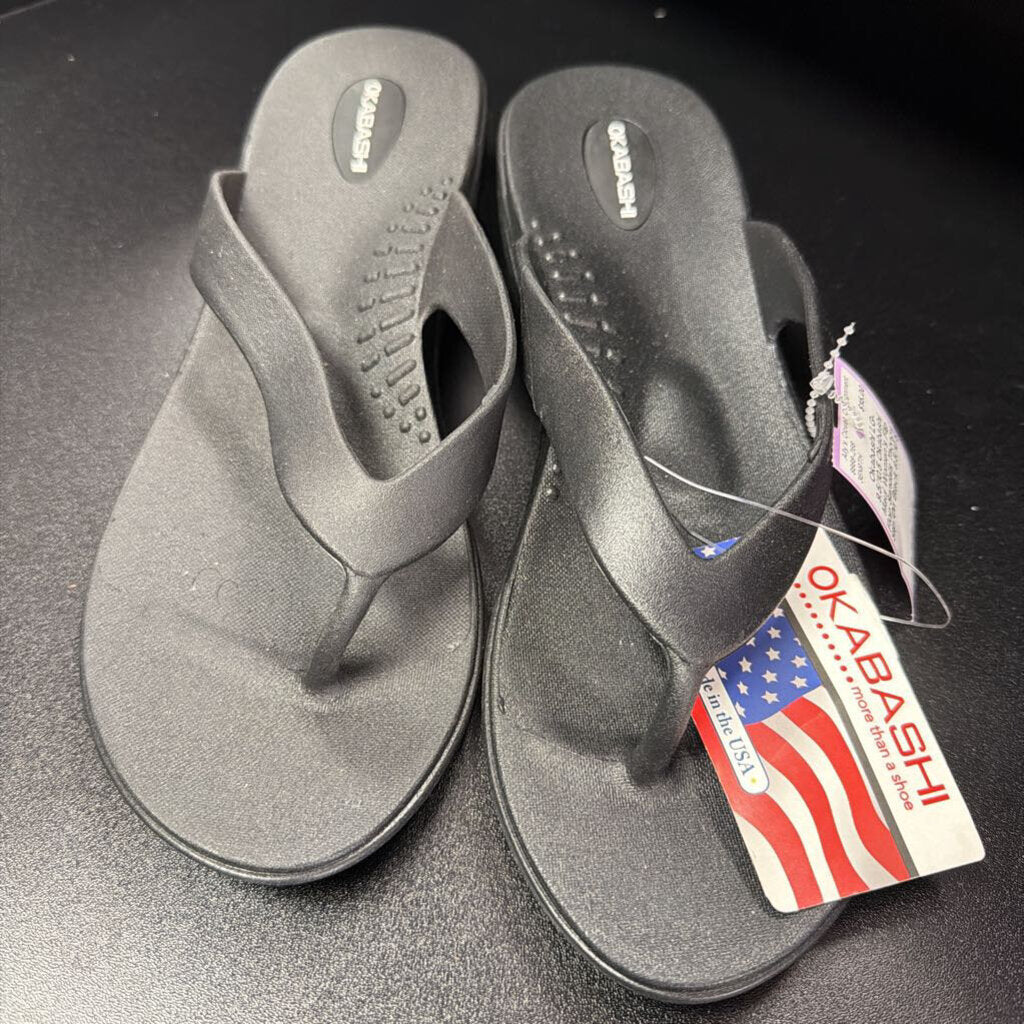 LG-9.5/10.5 Okabashi Maui Women's Flip Flop Sandals Thongs Slip On