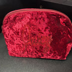 Juicy Couture Red Velvet Sequin Make Up Medium travel Bag