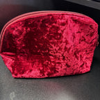 Juicy Couture Red Velvet Sequin Make Up Medium travel Bag