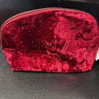 Juicy Couture Red Velvet Sequin Make Up Medium travel Bag