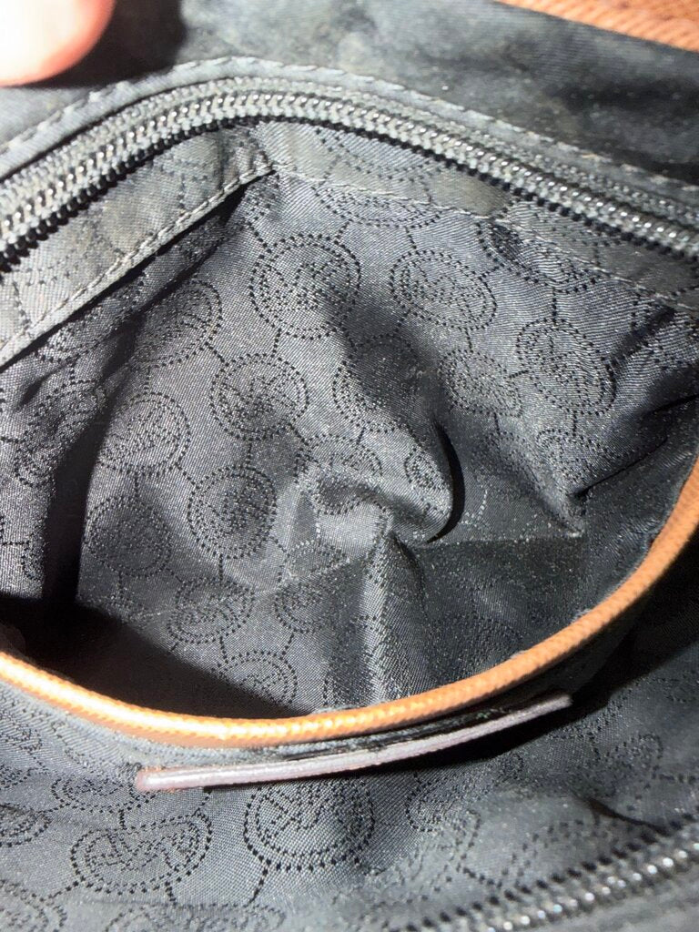 Michael Kors Kempton Nylon Leather Trim Small Crossbody